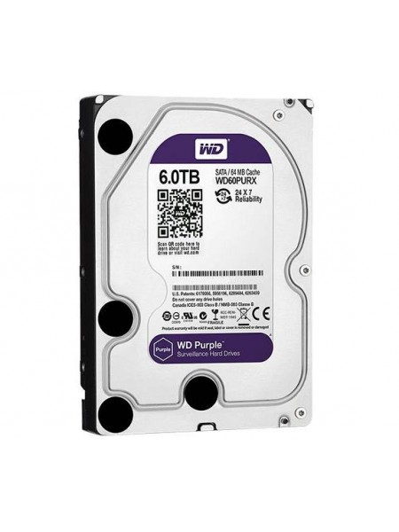 HDD 6 Tb, 3,5", жесткий диск 6 Tb, 3,5" Western Digital Purple