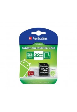 Verbatim microSDHC 32GB Class10 UHS-I. Карта памяти + adapter