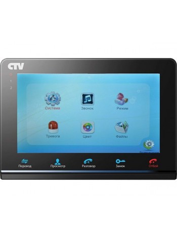 CTV-M2700MD-B. Монитор цветного видеодомофона с экраном 7". Черный