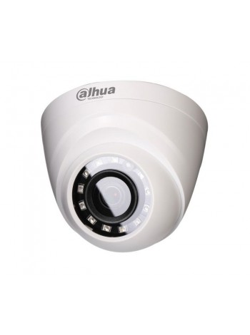 HDW1000RP-0280B-S3. (2.8mm) угол обзора:80°. 1Мп внутренняя купольная HD-CVI камера с ИК-подсветкой