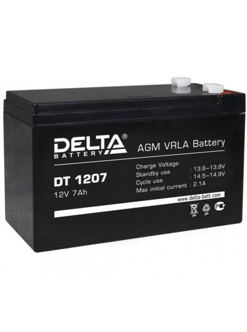 Купить аккумулятор 1207. Delta DT 1207. Delta DT 1207 (12v / 7ah). DT 1207 аккумулятор 12в/7ач. Аккумулятор Дельта 12в 7ач.